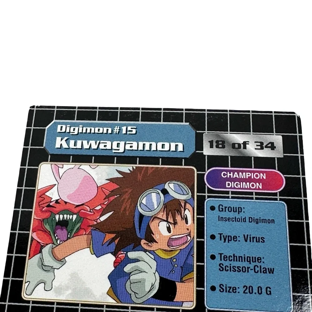 1999 Upper Deck Digimon Series 1 Kuwagamon 15 Prism Holofoil Card 18 of 34